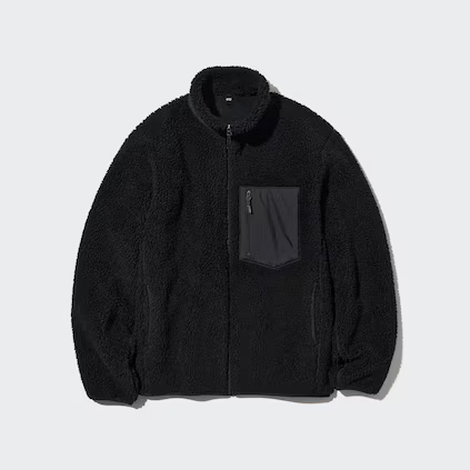 

Куртка Uniqlo Unisex Windproof Outer Fleece, 09 черный