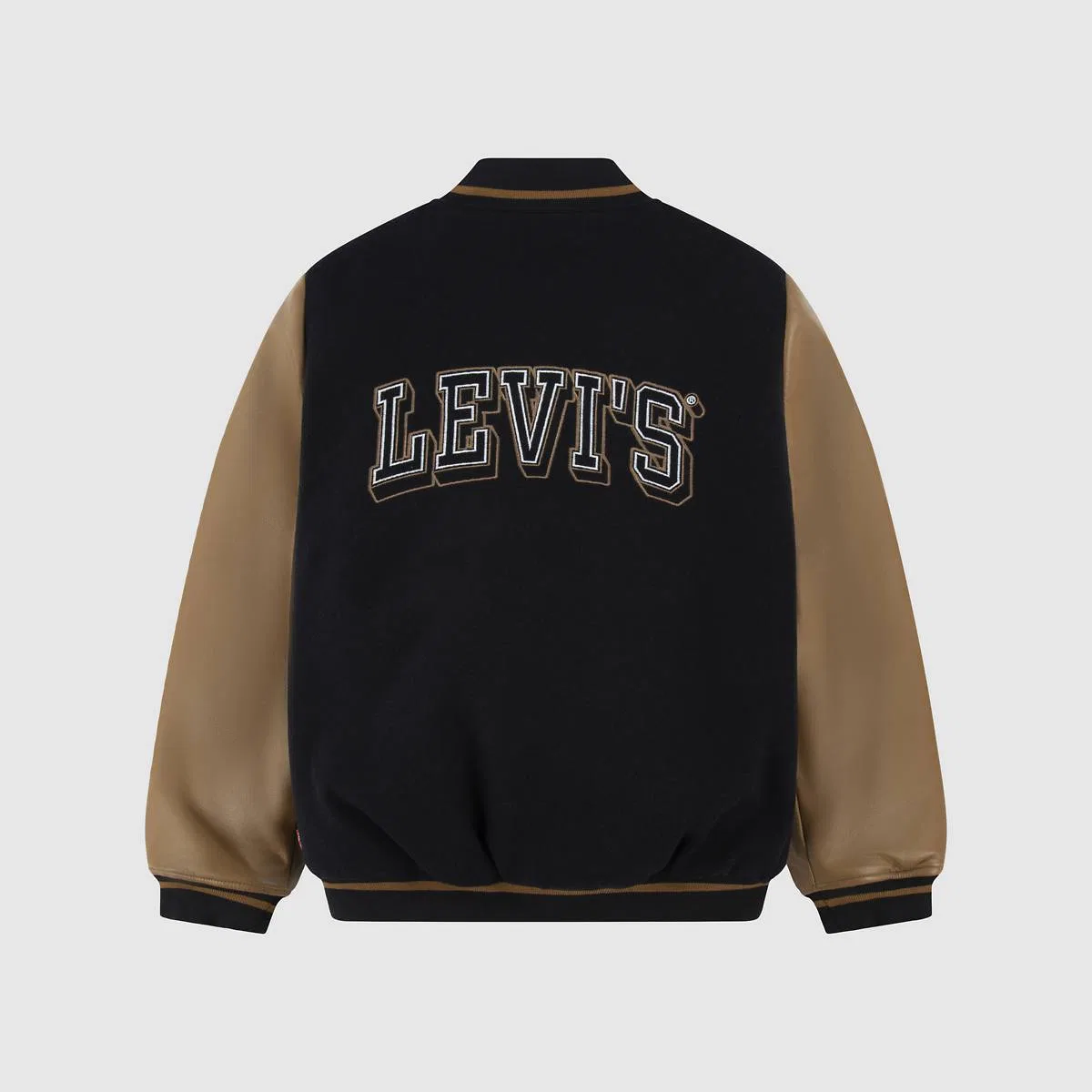 Куртка-Бомбер с нашивками из синели, размеры для мальчиков 8-20 Levi's, Black - Charcoal — фото 2