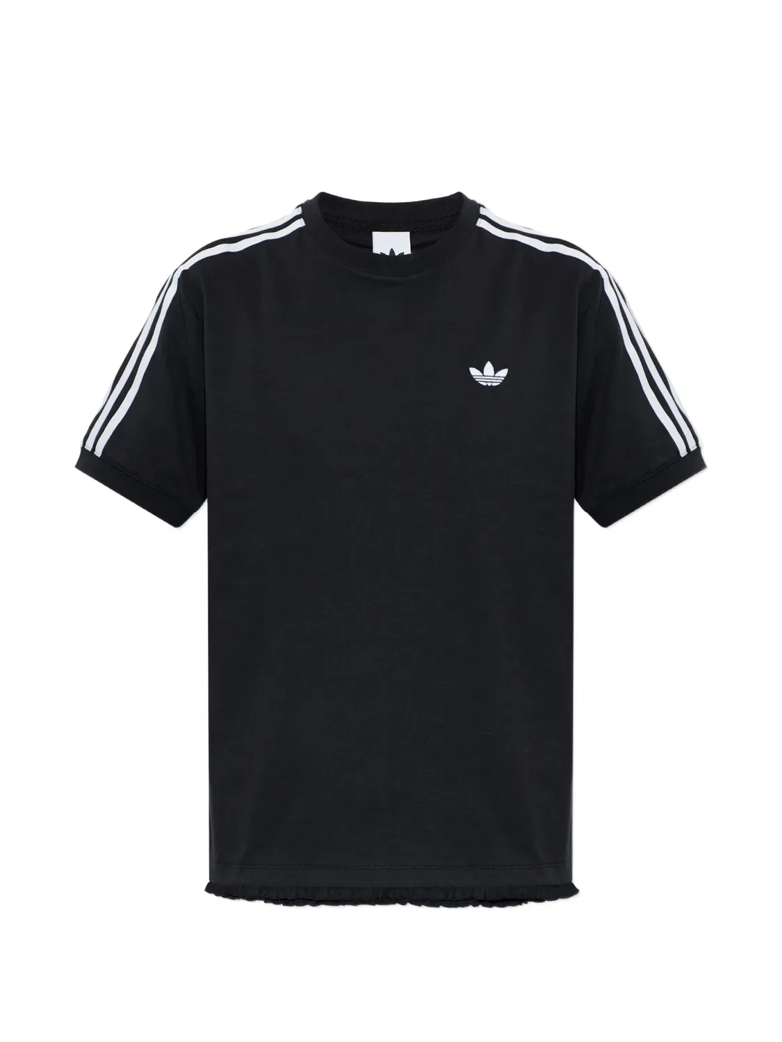 Футболка с оборками Adidas, черный