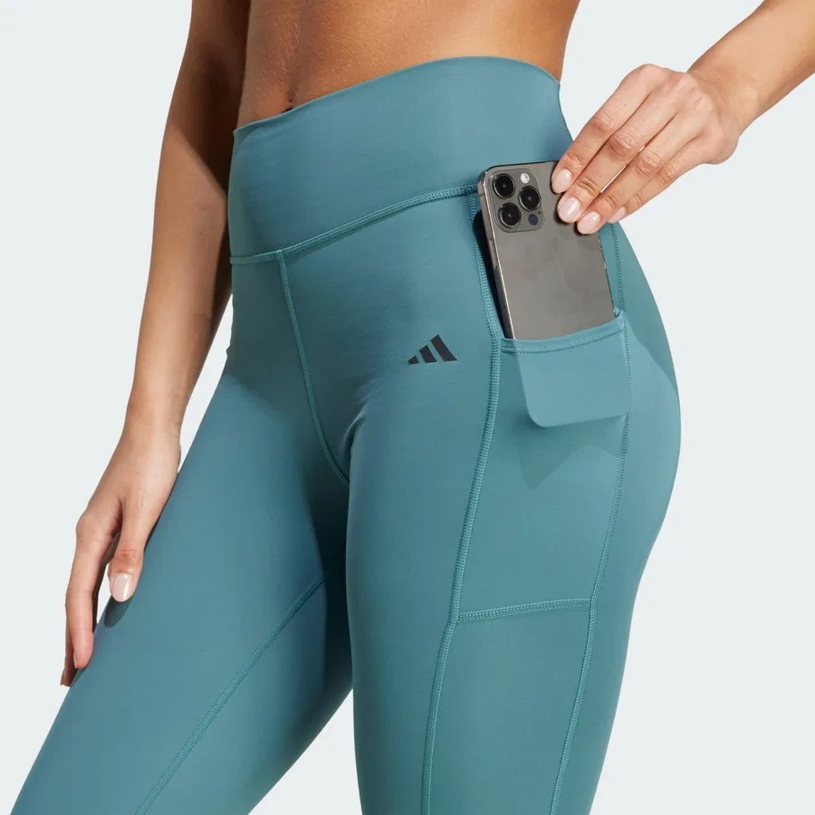 Спортивные леггинсы с карманом Optimé Stash 7/8 adidas, Черный — фото 4