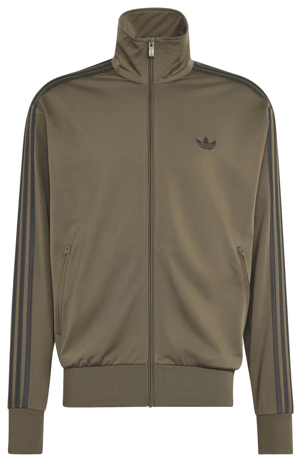 Мужская куртка свободного кроя с молнией Firebird Track adidas, Black Olive Branch — фото 2