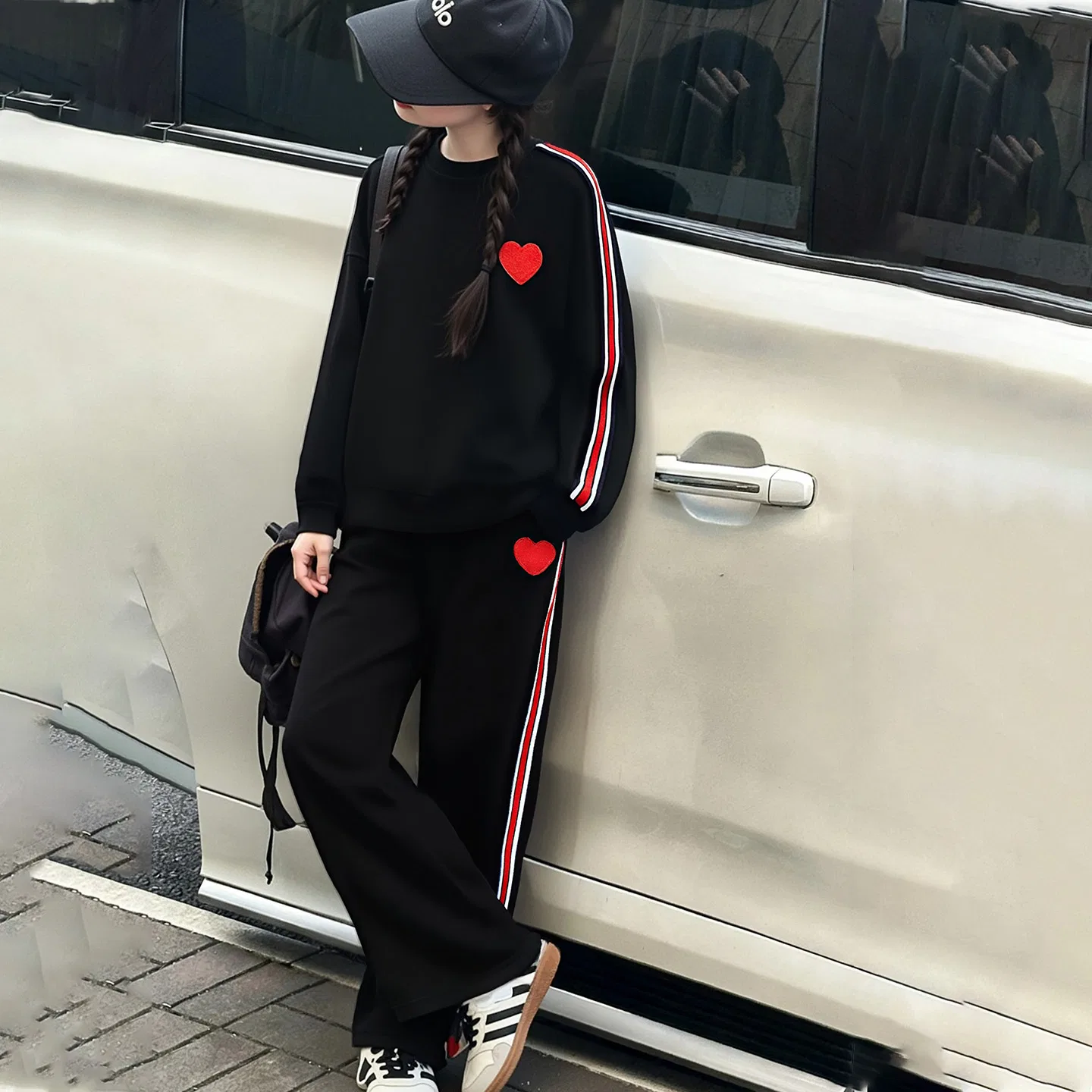 Детский комплект спортивной одежды с длинным рукавом Lanza, Black — фото 4
