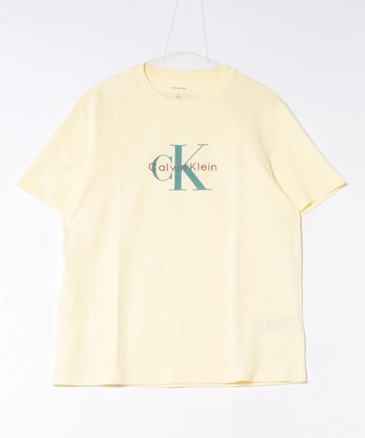 Женская футболка с принтом CK Logo Calvin Klein, Yellow