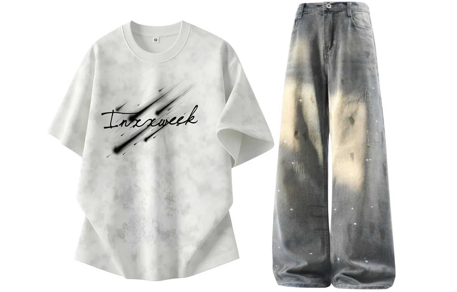 Детский комплект спортивной одежды с круглым вырезом Casual Sportswear Unisex GWAF — фото 3