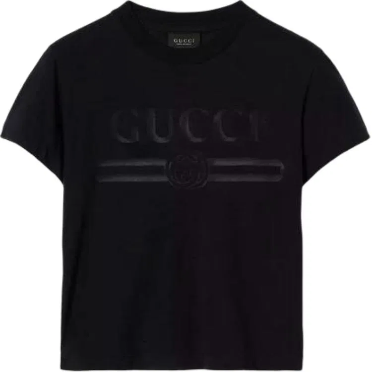 Женская футболка с круглым вырезом GUCCI, Red — фото 3