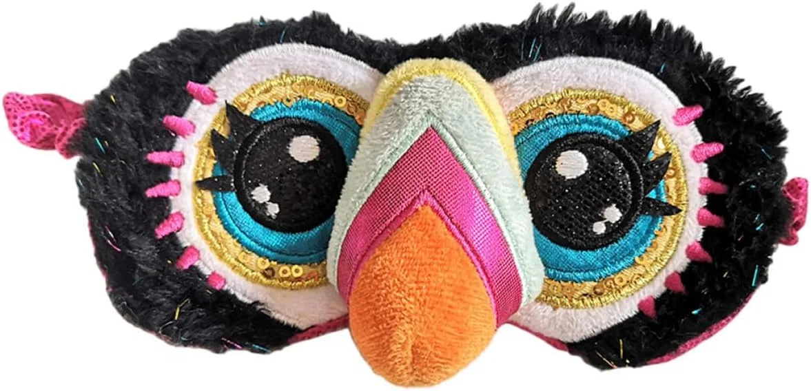 Маска для сна из плюша TOYANDONA, 17,5x9x2 см, Многоцветный