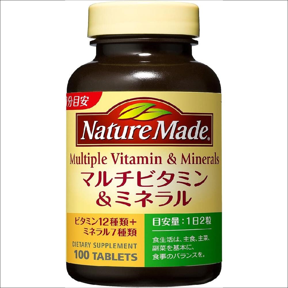 

Мультивитамины и минералы Nature Made Otsuka Pharmaceutical, 100 капсул