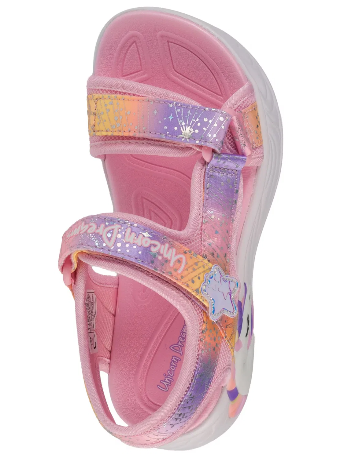 Сандалии SKECHERS Skechers Unicorn Dreams - Majestic Bliss розового цвета — фото 4