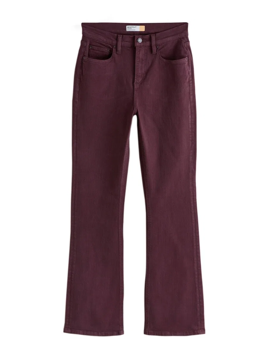 Джинсы Next Boot cut в бордовом цвете
