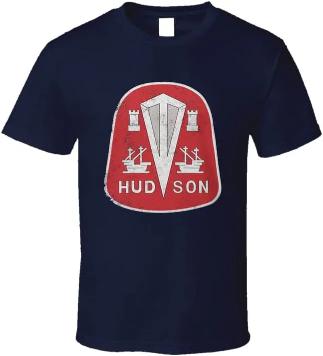 Мужская футболка с ретро-дизайном Hudson Motor Car Company Gildan, Light Blue