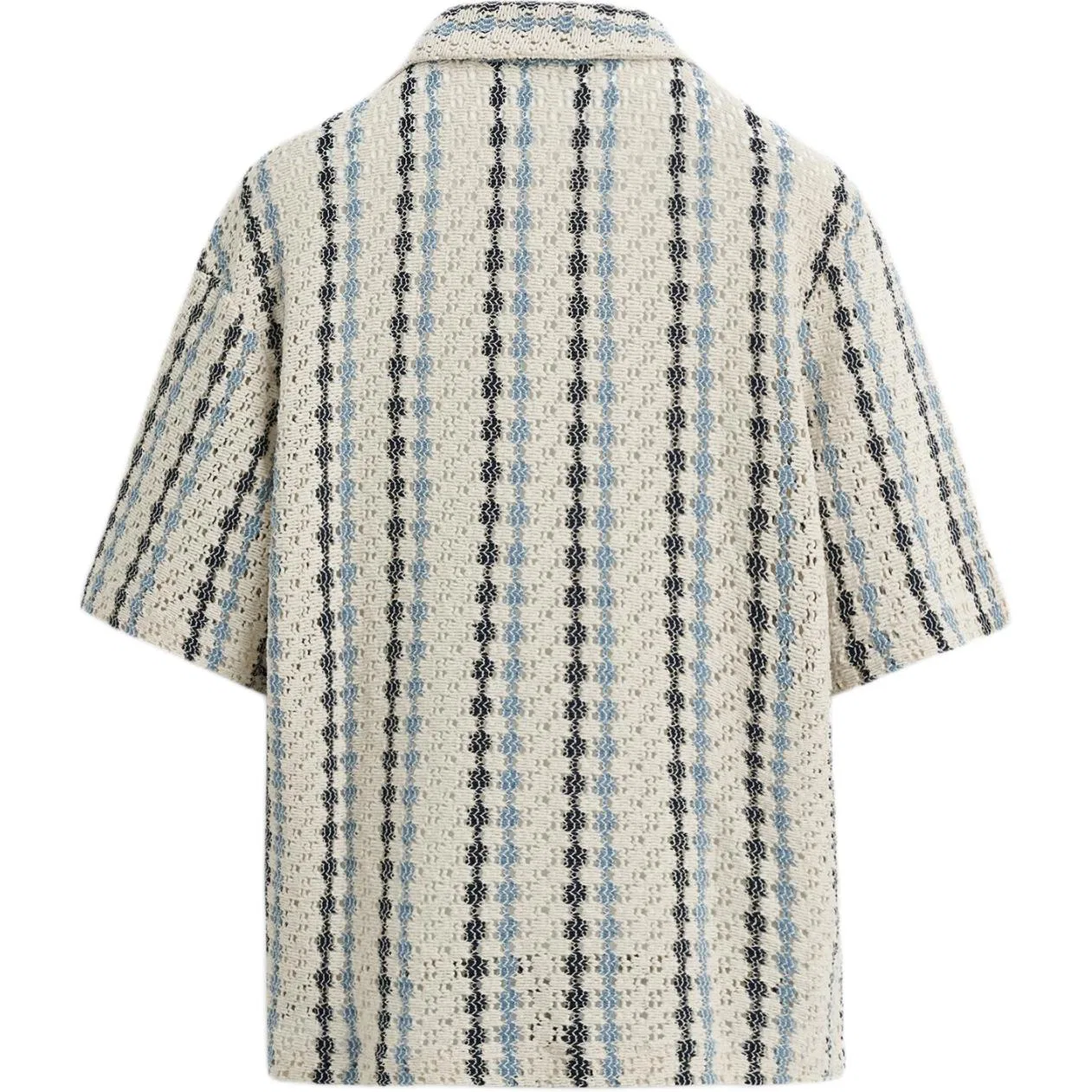 Мужская рубашка с умеренным кроем White/Sea Blue, ZARA — фото 3