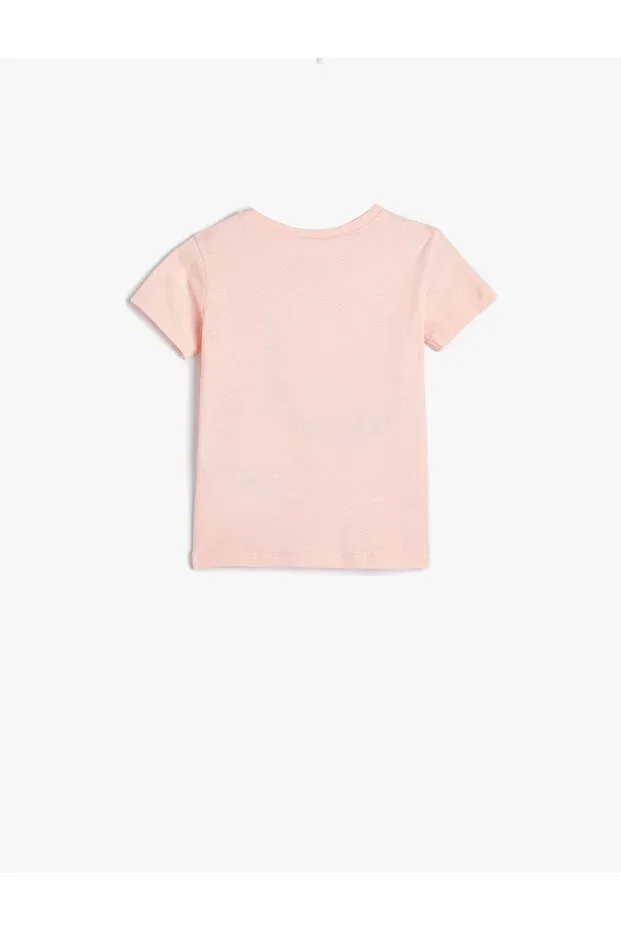 Детская хлопковое футболка с принтом Watermelon Printed Koton, Rose — фото 2