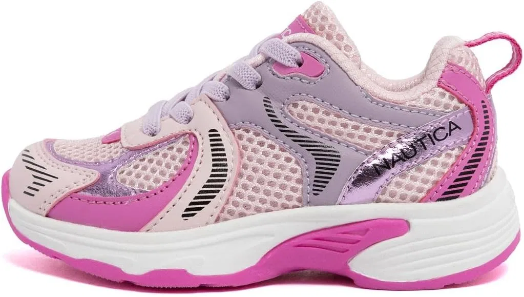 Детские кроссовки с принтом Athletic Running Sneakers Nautica, Pink Purple — фото 2