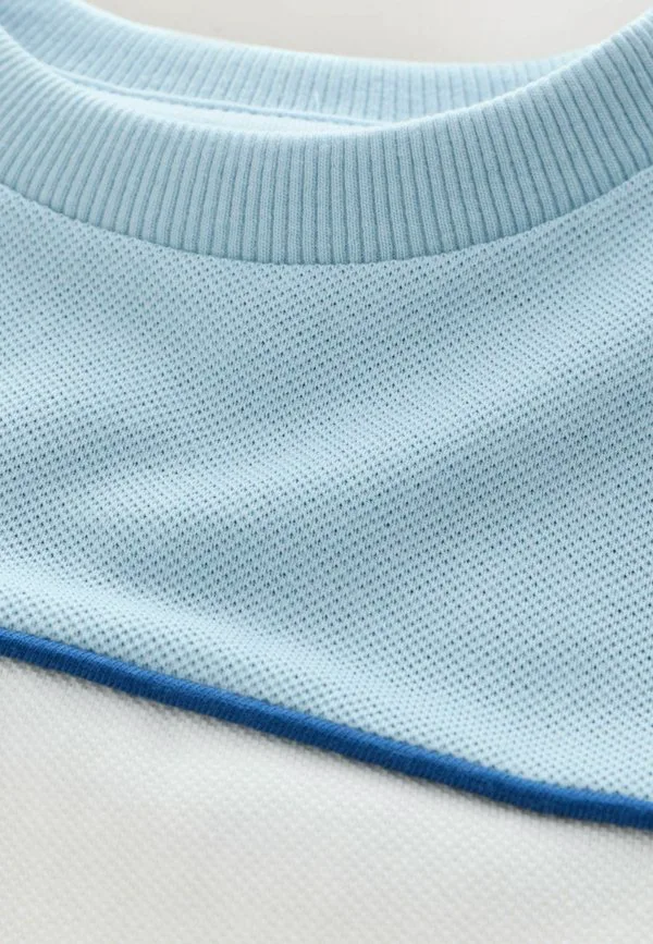 Футболка с коротким рукавом, блочным принтом, стандартного кроя. Next, Blue White Navy — фото 3
