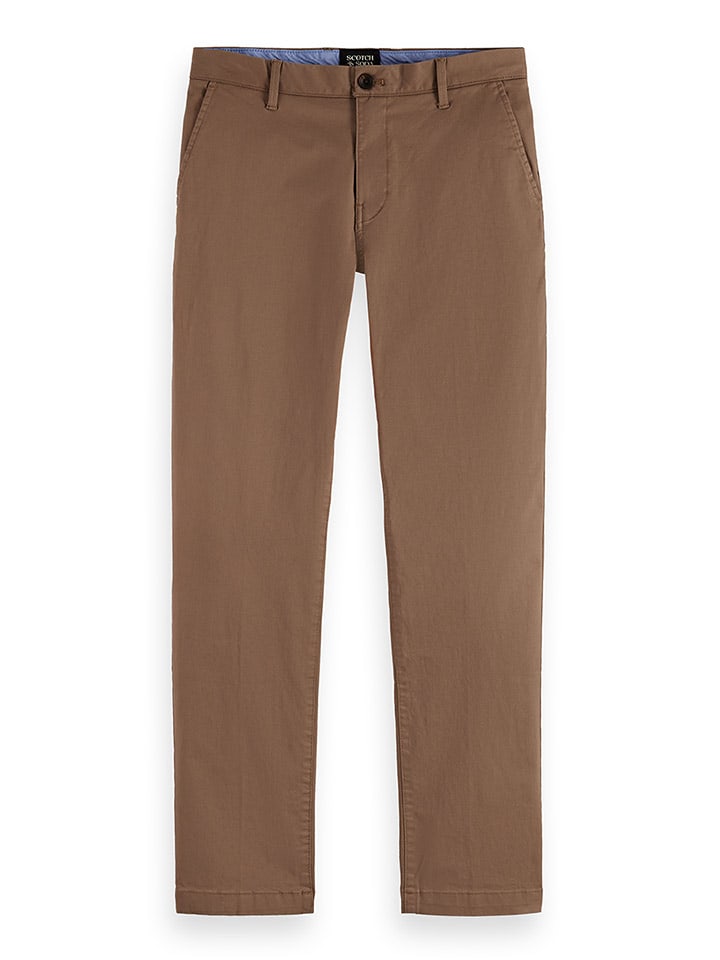 

Брюки чинос Scotch & Soda, коричневый