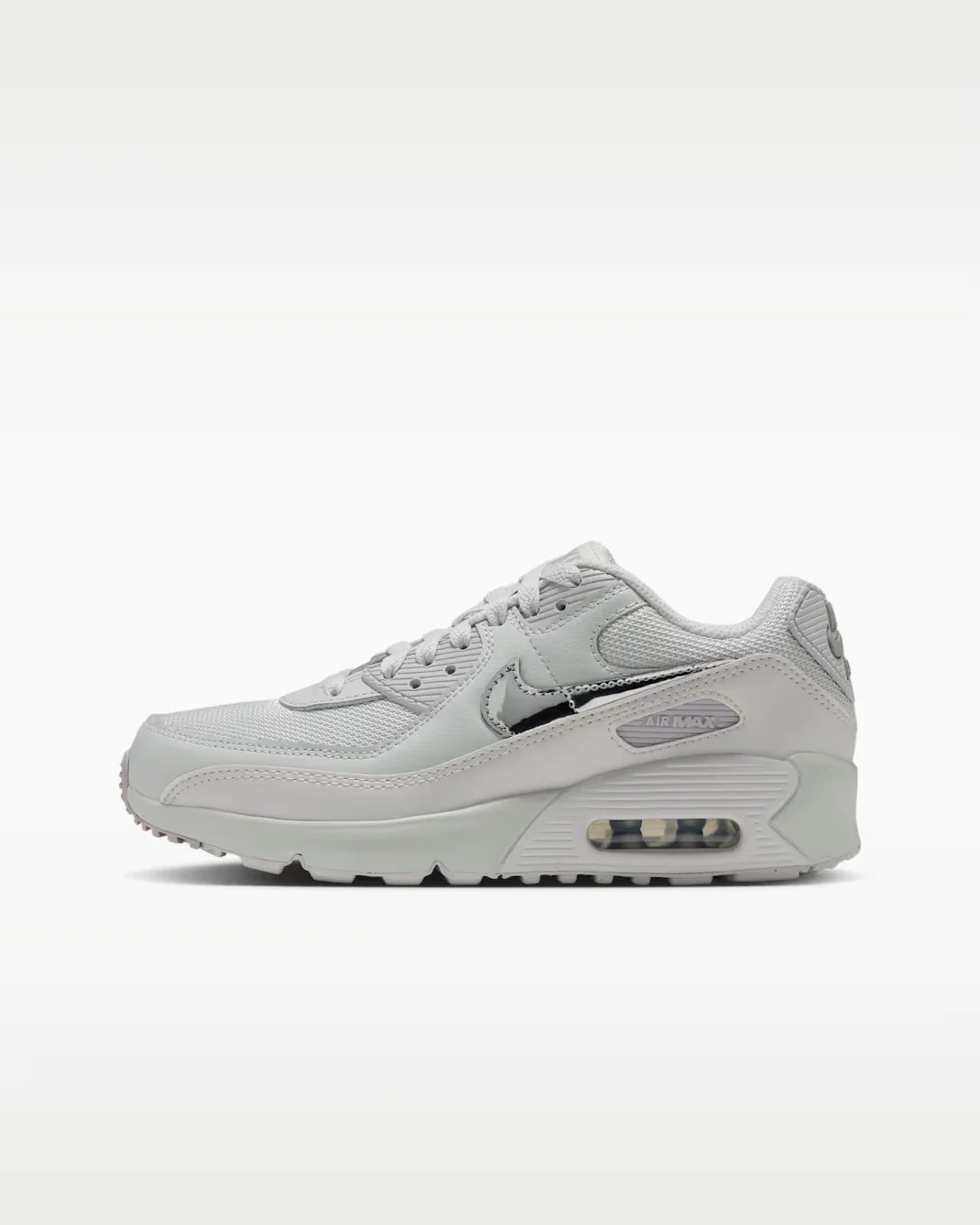 Кроссовки подростковые Nike Air Max 90, светло-серый
