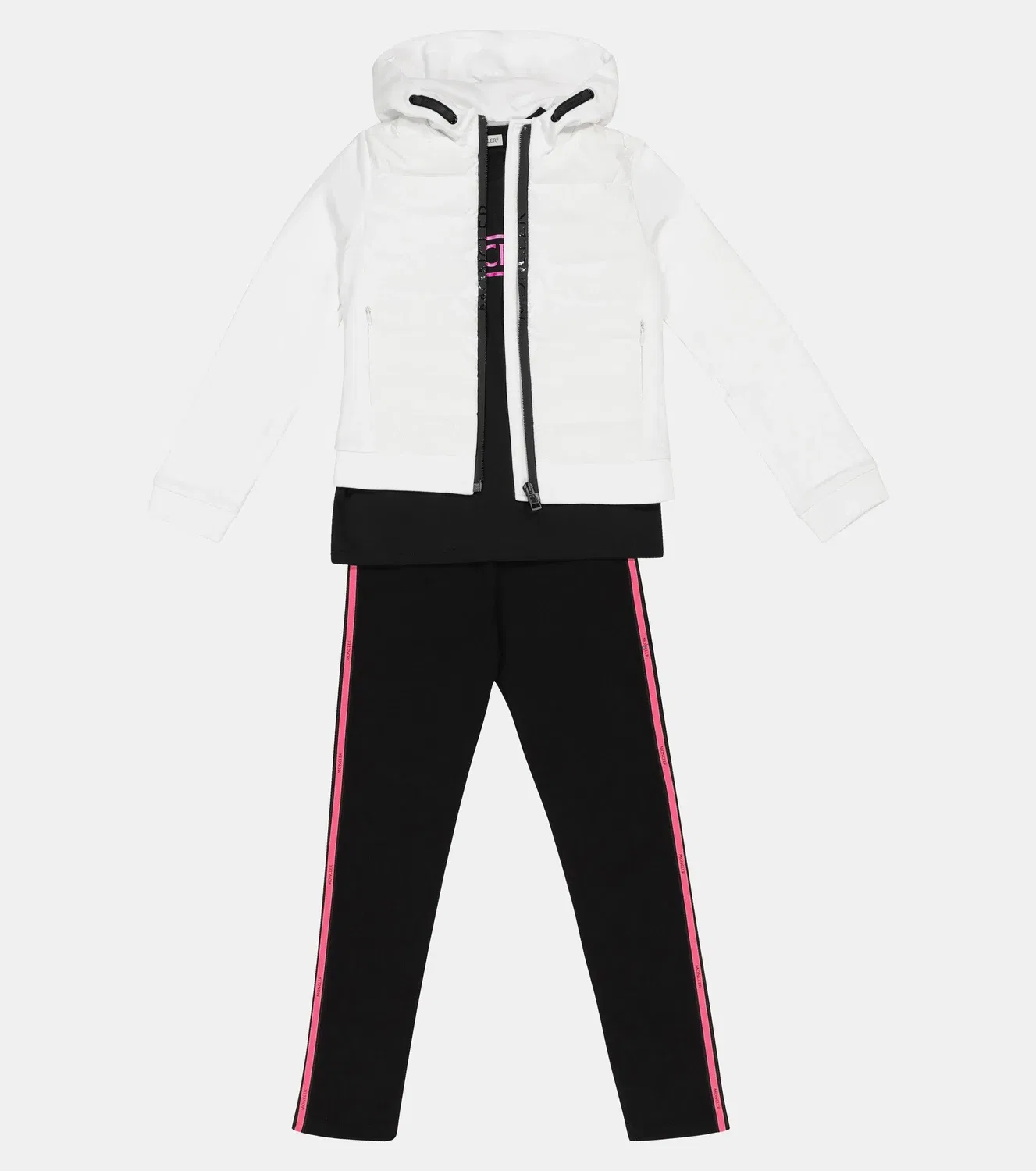 Пуховый кардиган Moncler Enfant, белый — фото 2