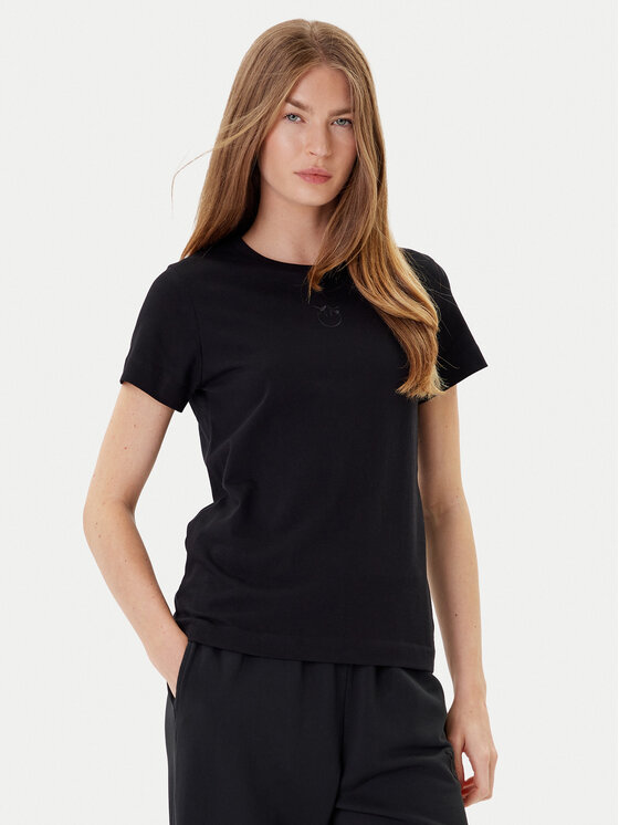 

Футболка regular fit Bussolotto 100355 A2RD Pinko, чёрный