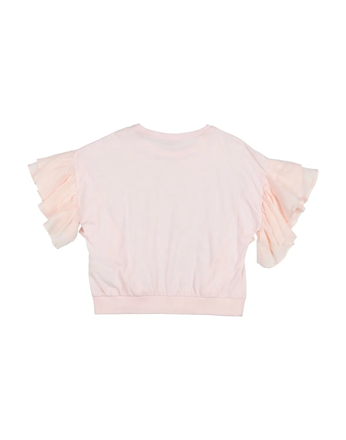 Детская футболка для девочек с оборками Little Miss Grant, Light Pink — фото 2