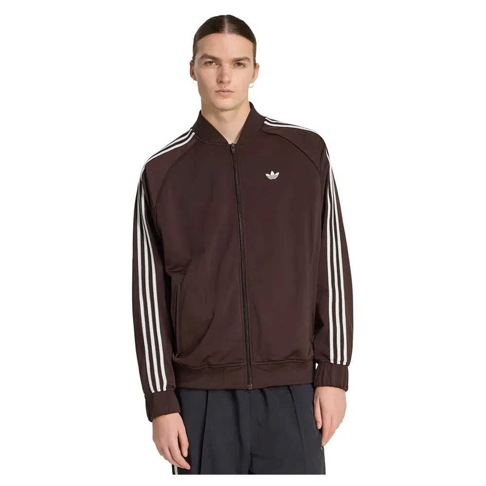 Худи на молнии Britcore Adidas Originals, коричневый