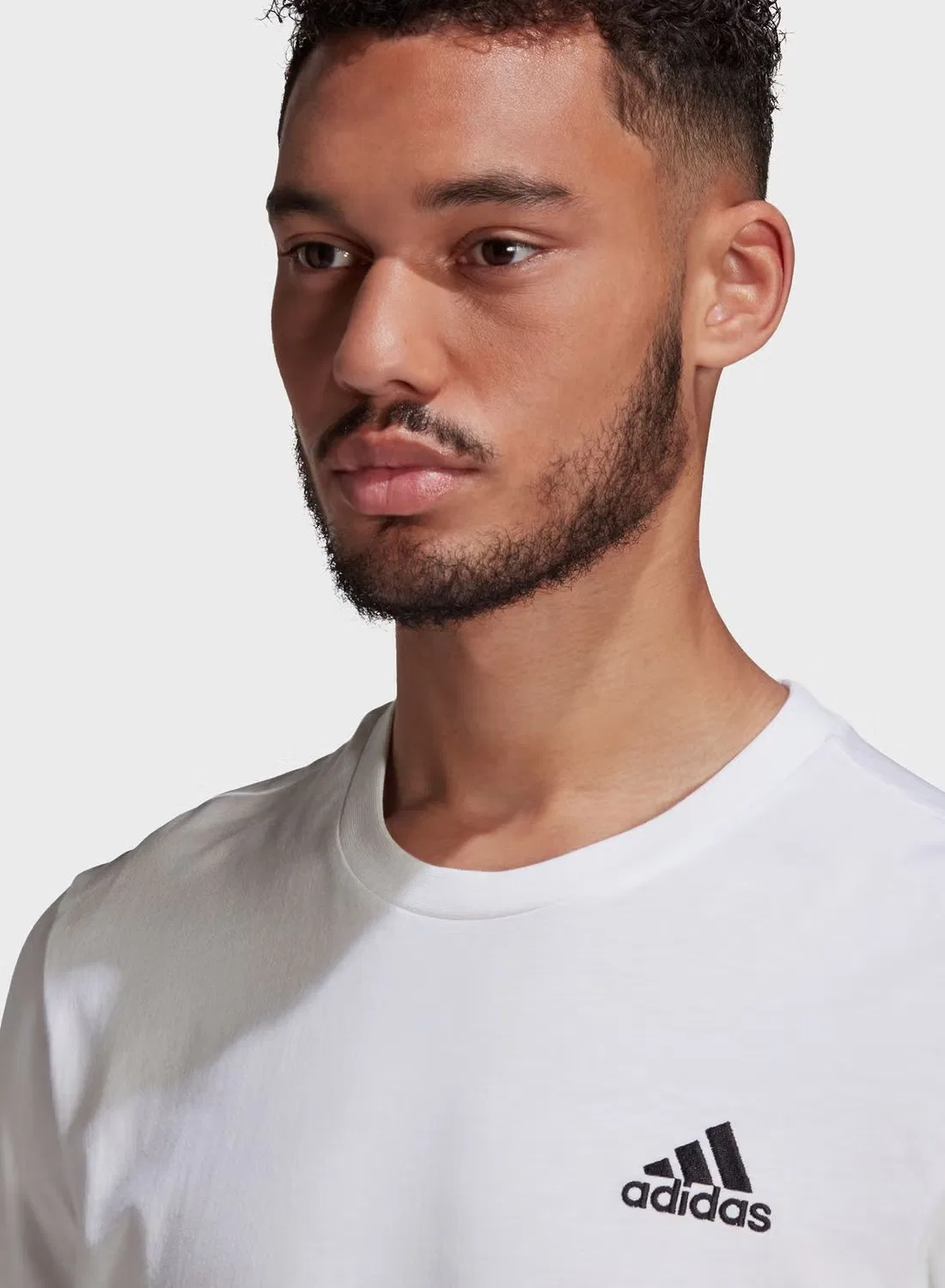 Футболка классическая Adidas, белый — фото 3