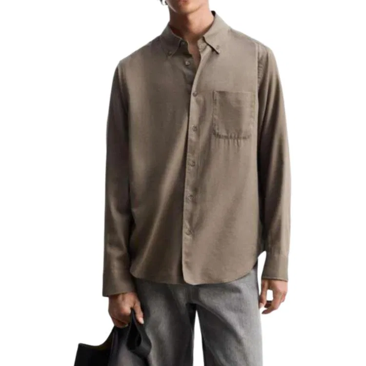 Мужская рубашка Earth Tone Moderate ZARA, Earth Tone — фото 4
