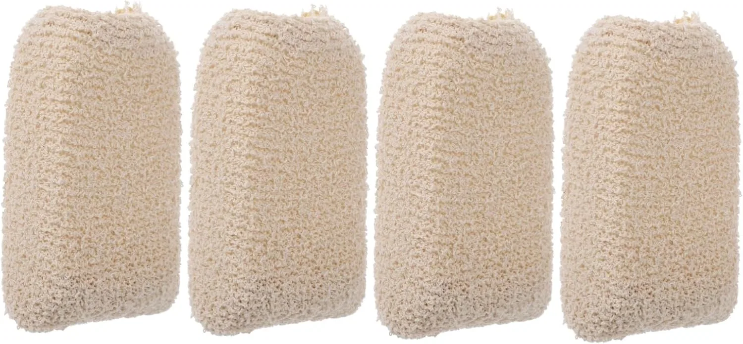 Детские мочалки для купания 4 шт, Gatuida, Beige