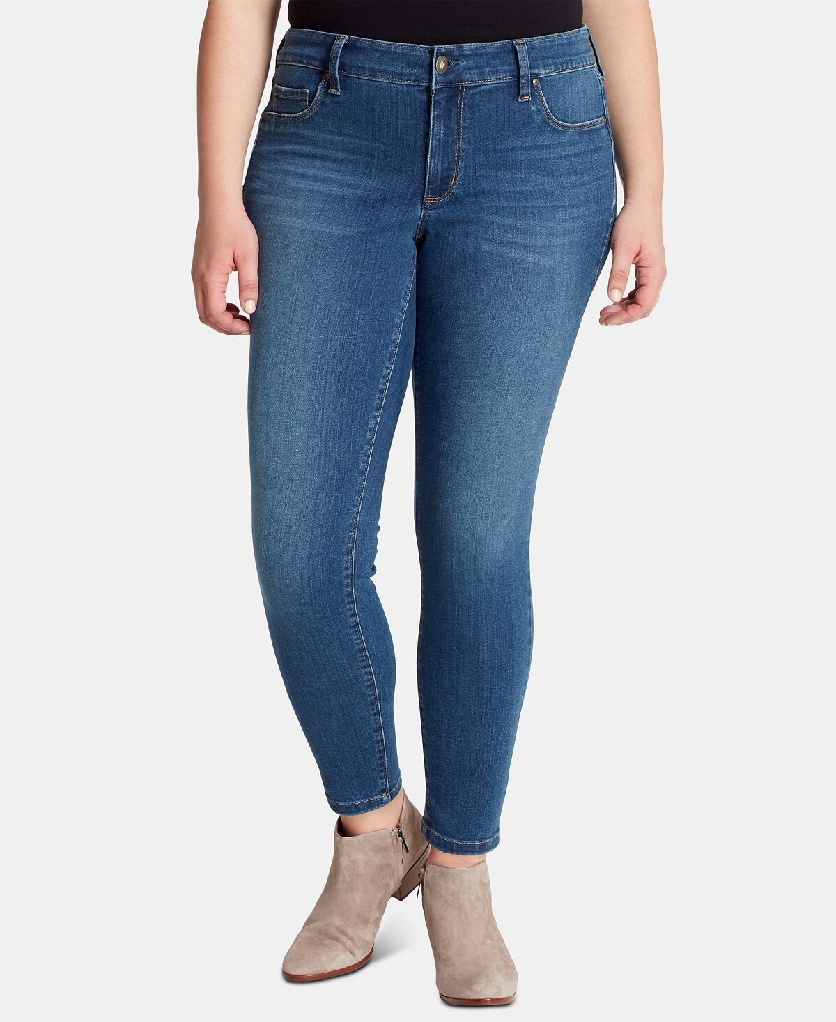 

Модные джинсы большого размера kiss me super-skinny Jessica Simpson, мульти