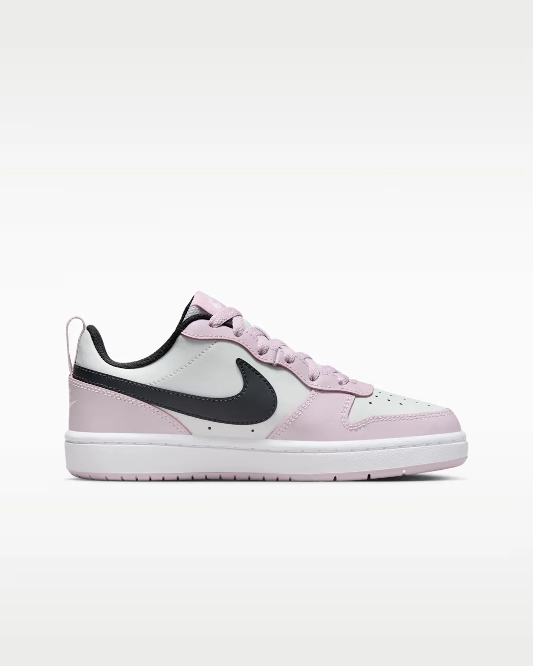 Кроссовки для детей постарше Nike Court Borough Low 2, Photon Dust/Iced Lilac/White/Off Noir — фото 3