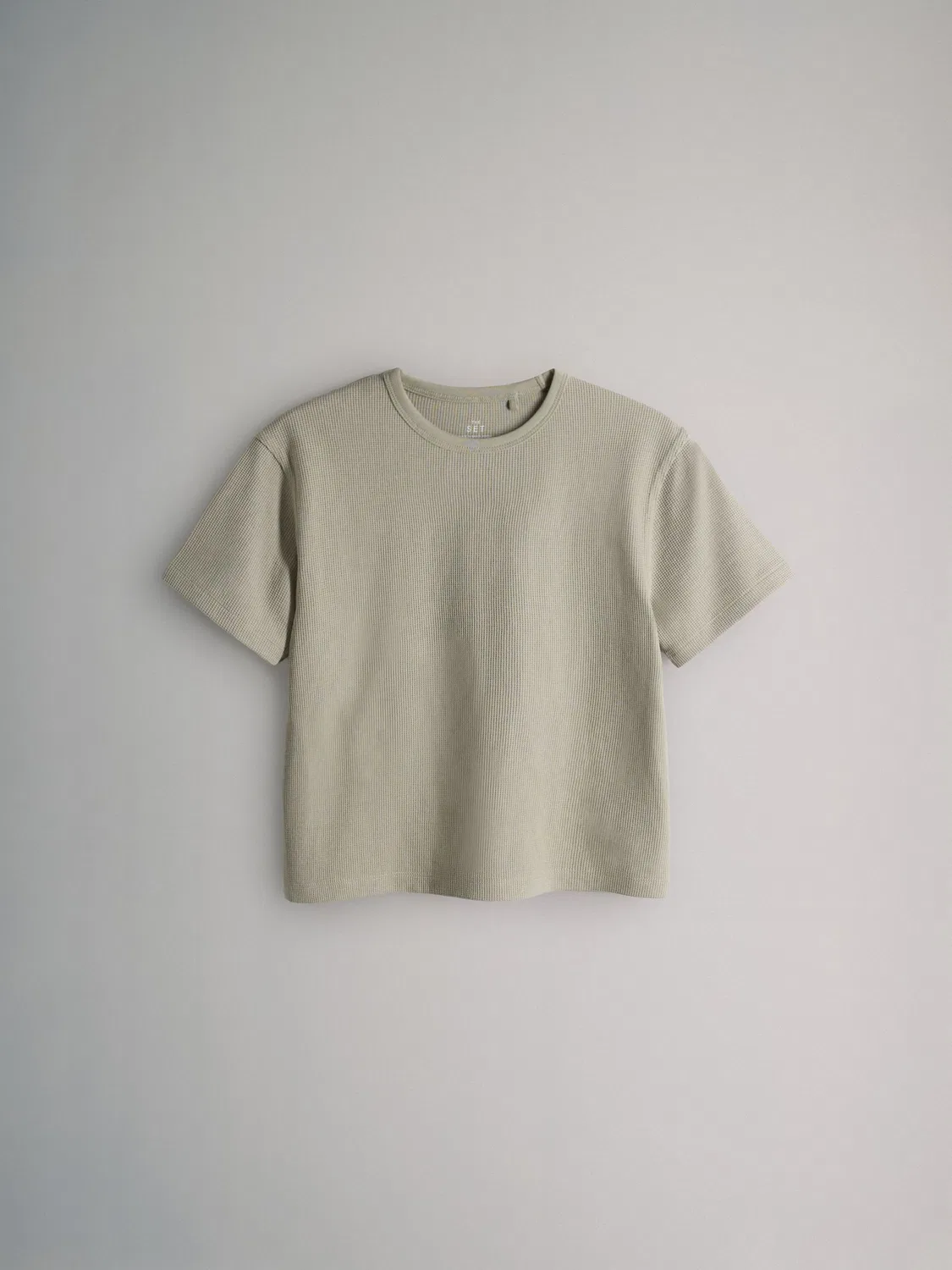 Футболка 4шт The Set Charcoal, Brown, Oatmeal Marl, White — фото 3