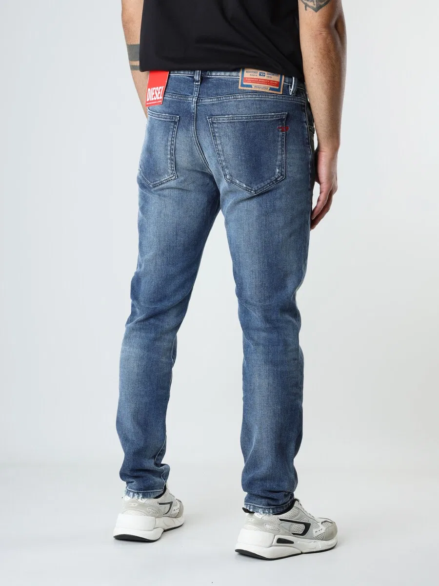 Джинсы DIESEL Slim fit '2019 D-STRUKT' синего цвета — фото 4