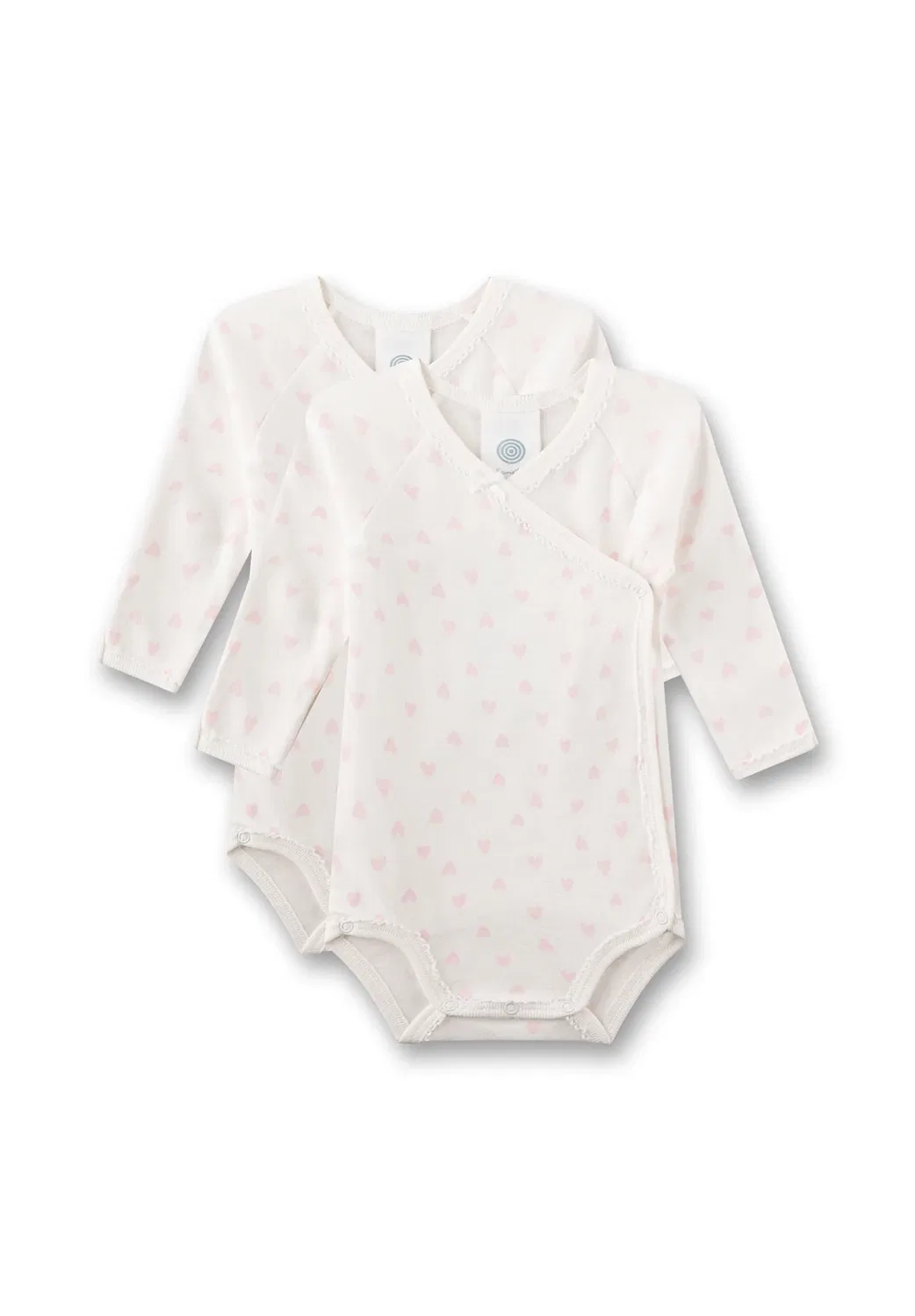 Baby-Wickelbody (doppelpack) Вайс Герцхен - боди Sanetta, Beige
