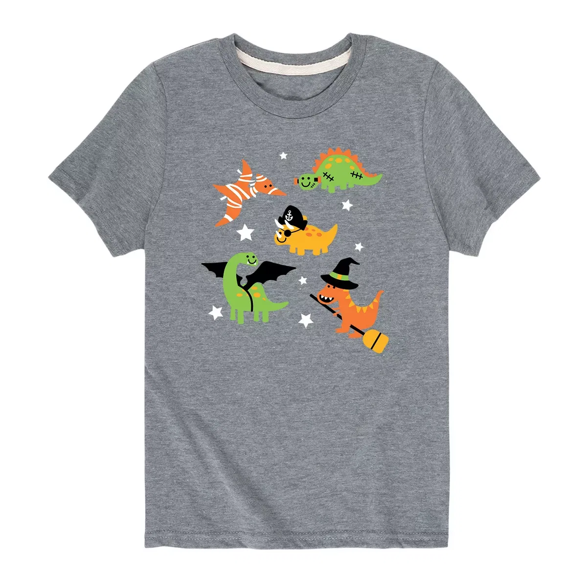 Детская футболка с коротким рукавом с принтом Dinosaur Halloween Costumes Instant Message, Athletic Heather