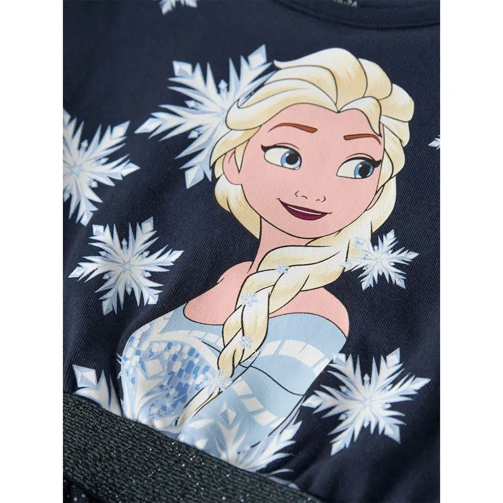 Платье из тюля с длинным рукавом Osimi Frozen Name It, синий — фото 3