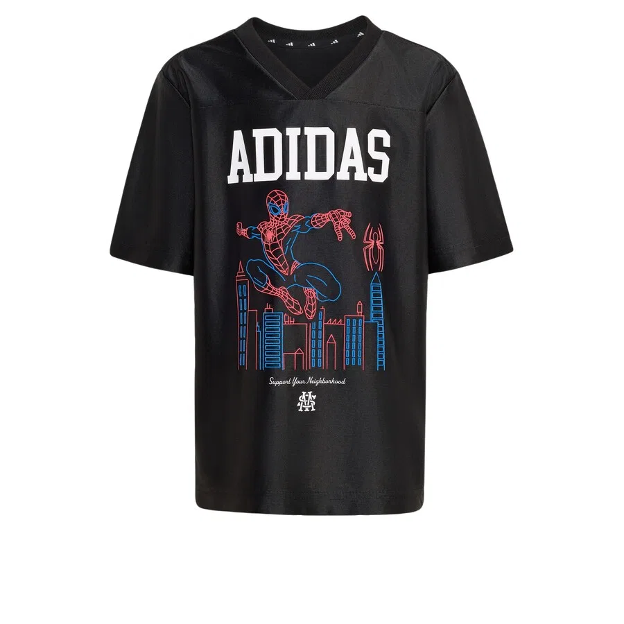 Спортивная футболка ADIDAS SPORTSWEAR Performance Shirt 'Marvel Spider Man' черного цвета — фото 2