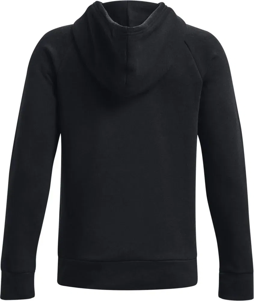 Худи детское с капюшоном UA Rival Fleece Under Armour, черный — фото 2