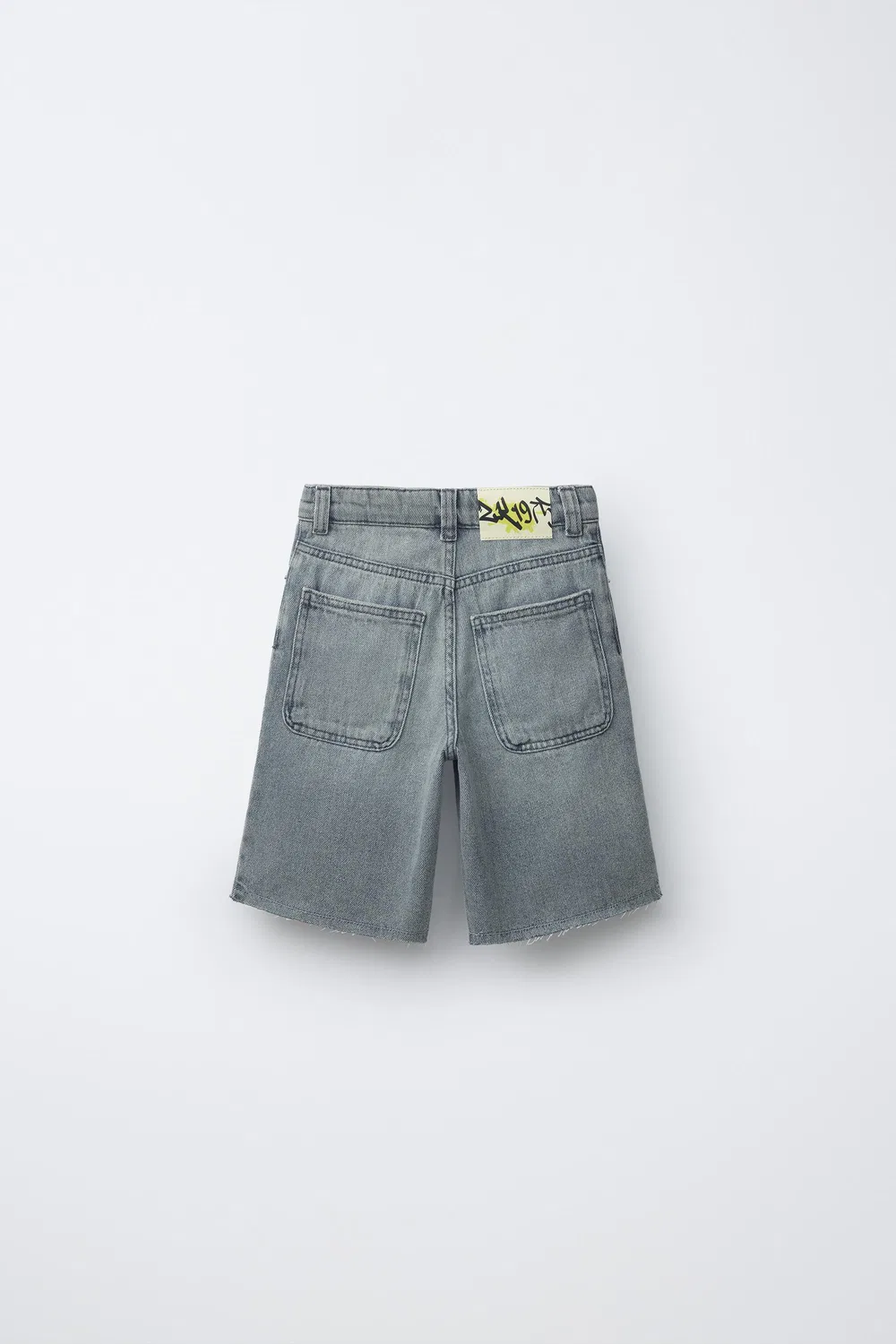 Шорты-бермуды из денима для скейтбординга ZARA, Blue — фото 2