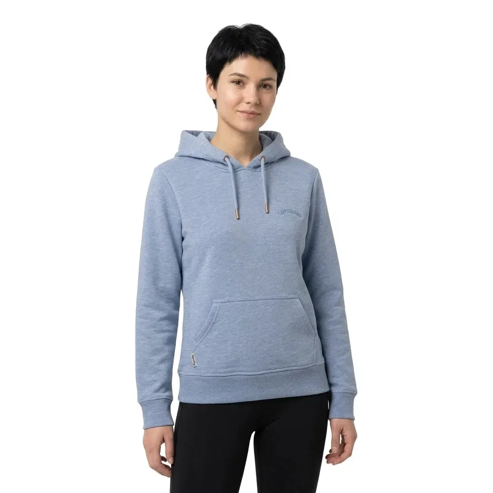 Худи Essential Logo Emb Superdry, синий — фото 2