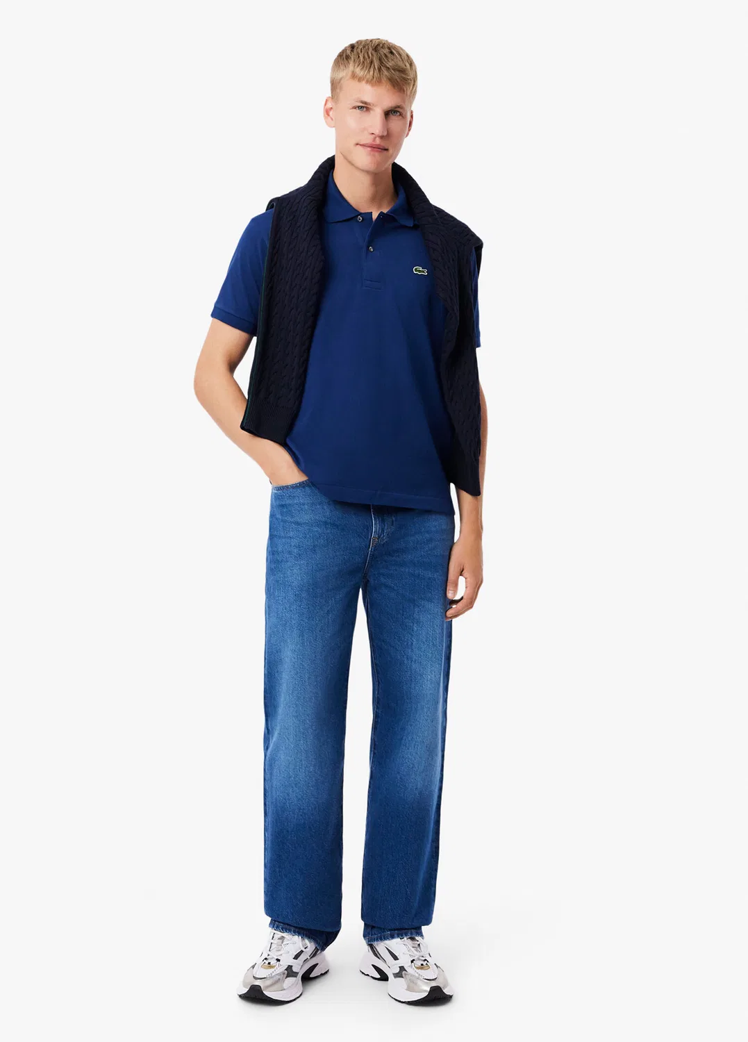 Футболка поло Classic Fit Lacoste, navy — фото 4