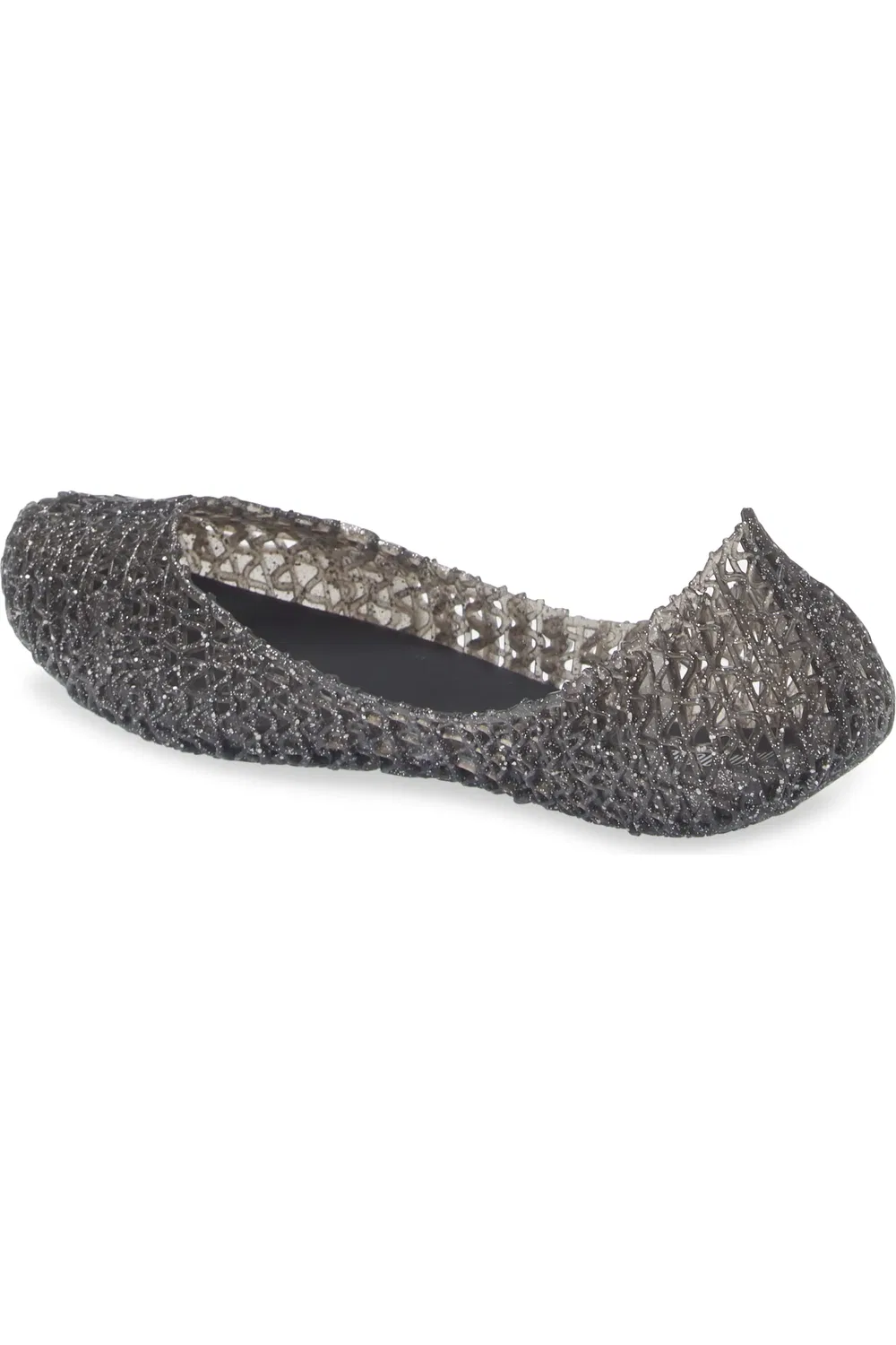 Детские туфли лодочки с блестками Campana Zigzag Mini Melissa, черный/черный — фото 2