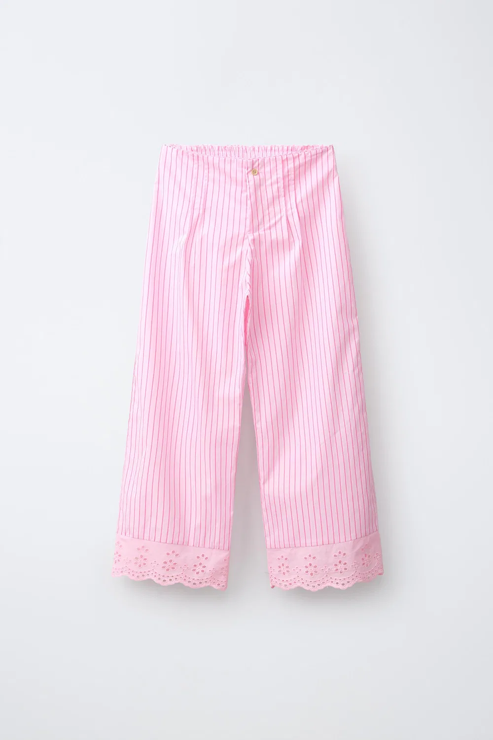 Полосатые брюки Шиффли ZARA, Pink