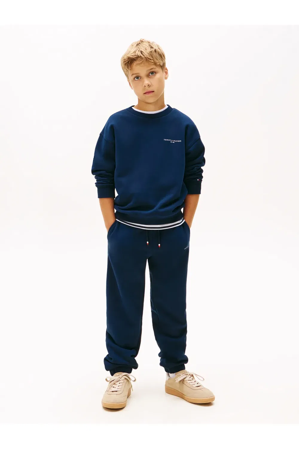 Детский комплект свитшот с круглым вырезом Tommy Hilfiger, Blue — фото 3