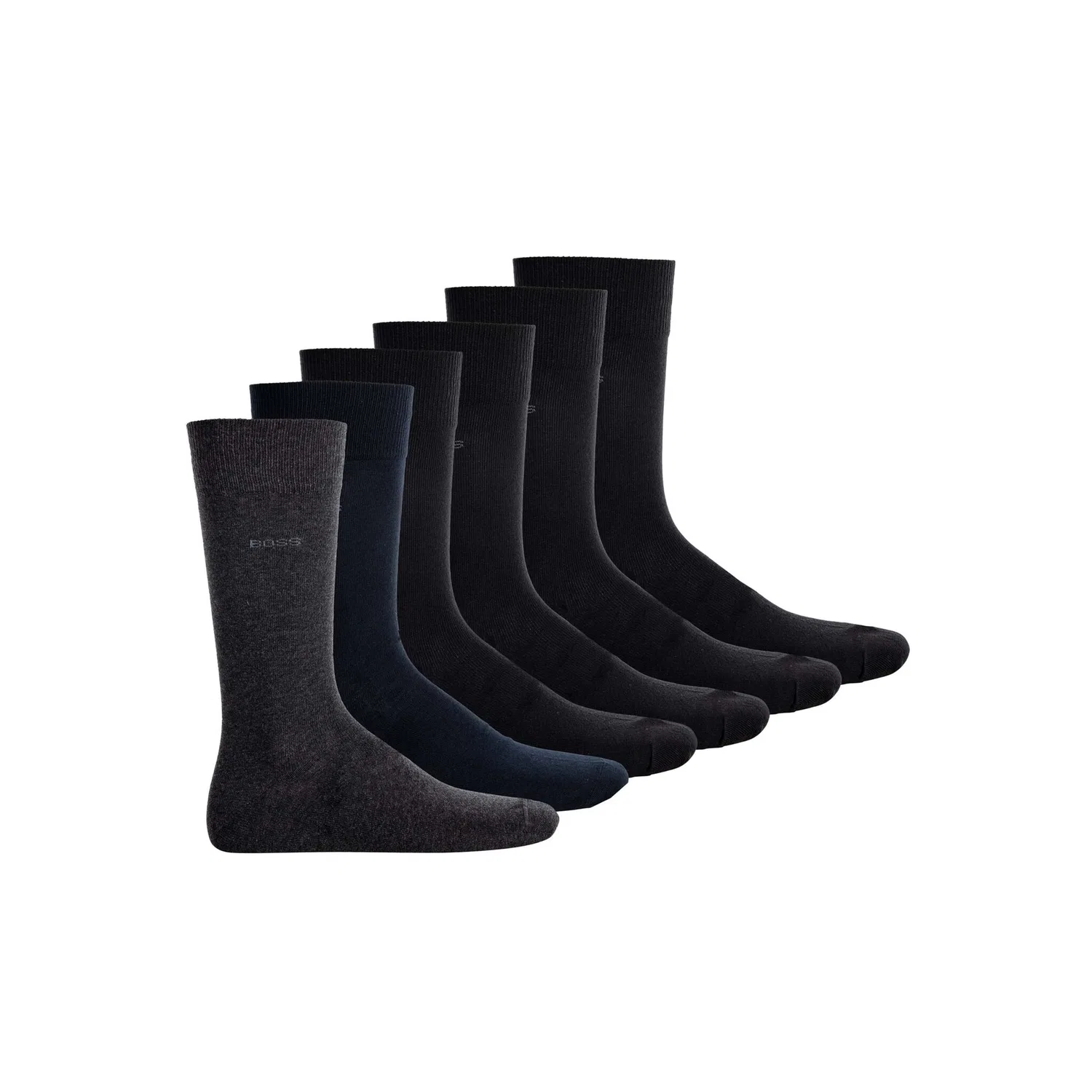 Мужские короткие носки из хлопка BOSS, Black/Multicolor