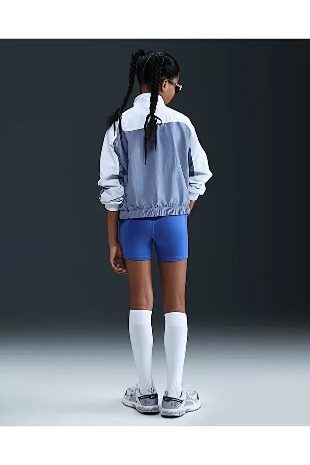 Детские шорты для девочек с принтом Nike, Blue - White — фото 3