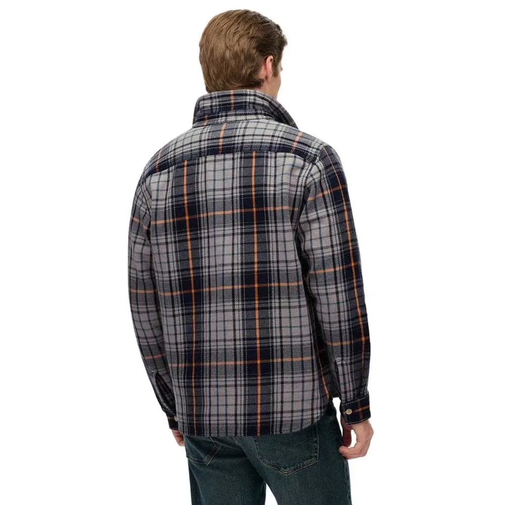 Рубашка с длинным рукавом Merchant Superdry, серый — фото 2