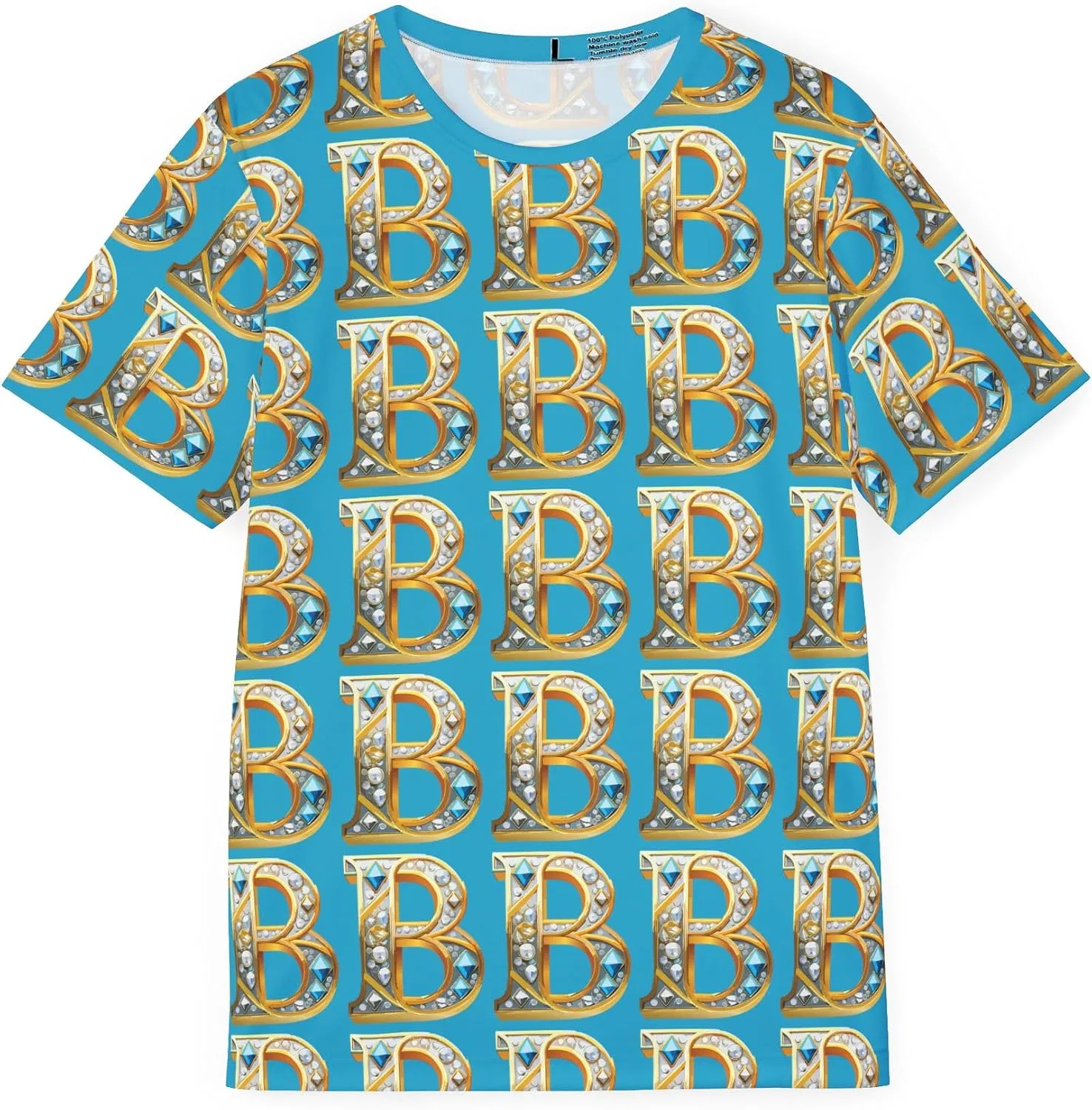 Мужская футболка с буквой B Regular Fit, Multicolor