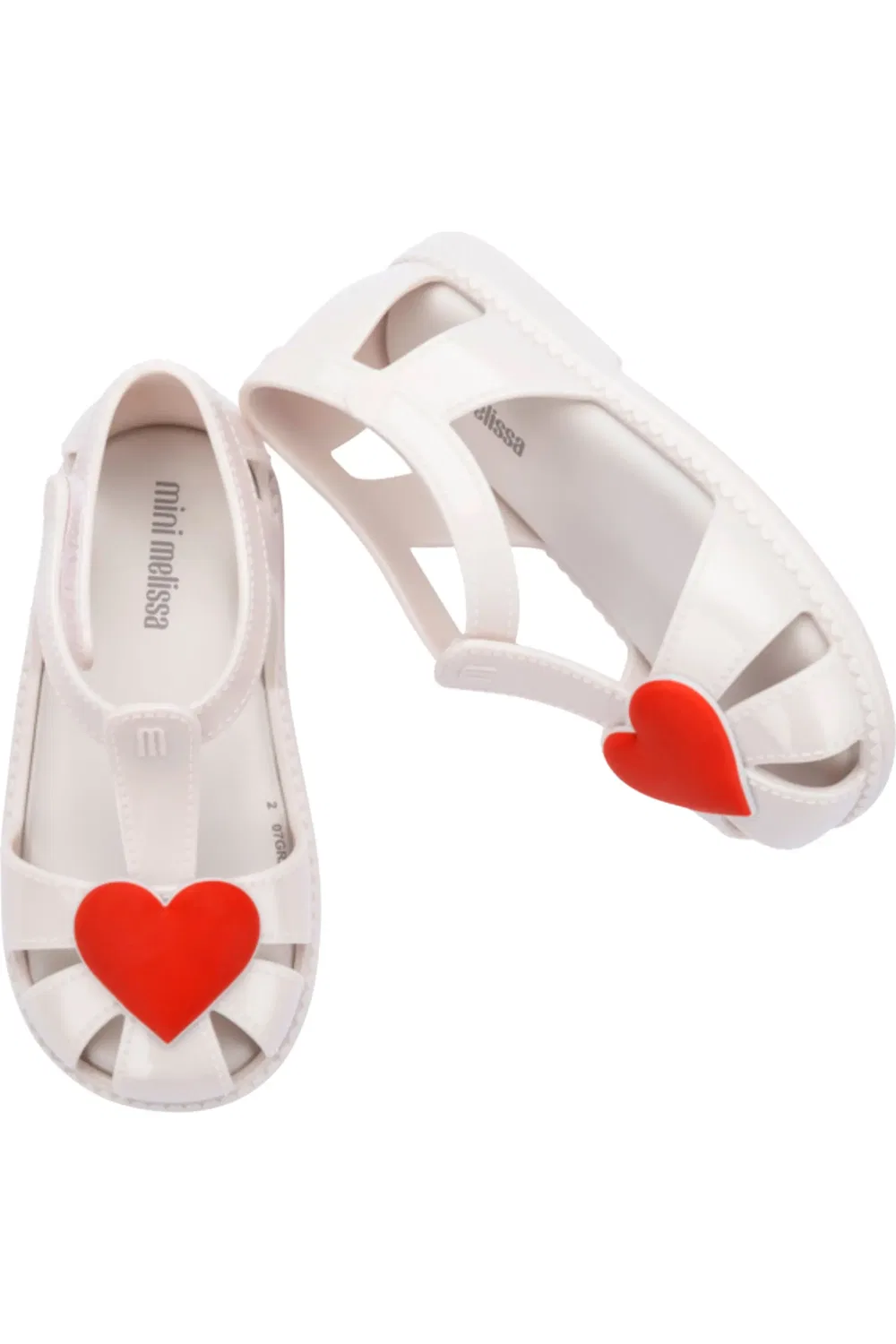 Сандалии детские на мягкой подошве Hip Heart Mini Melissa, White Metallic — фото 3