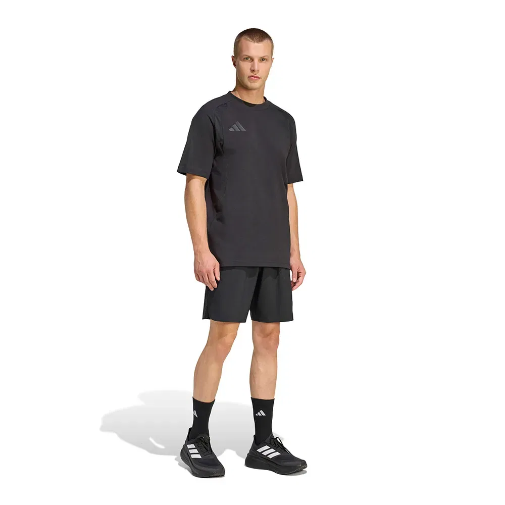 Мужская футболка с коротким рукавом Tiro Travel Adidas, Black — фото 4