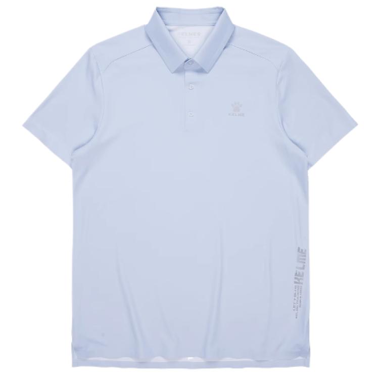 

Мужские поло с воротником, тонкие, прямой крой KELME, светло синий