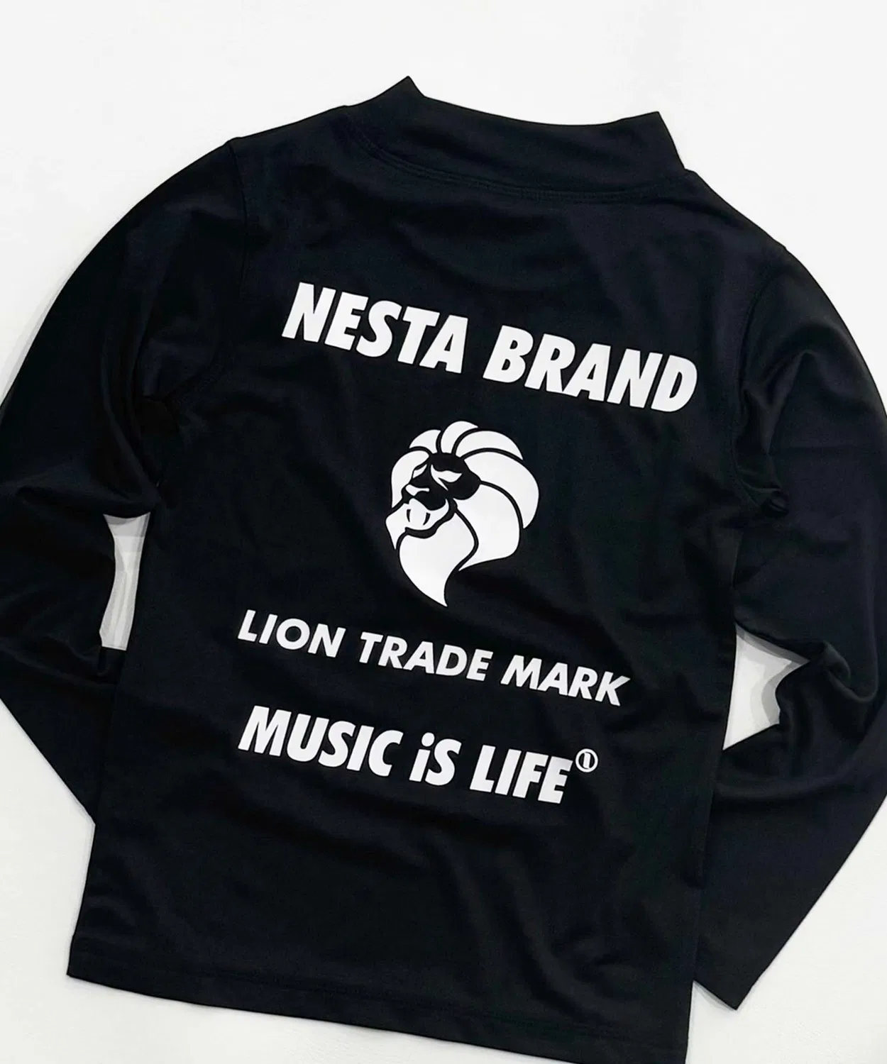 Детский лонгслив-рашгард с принтом NESTA BRAND, Black